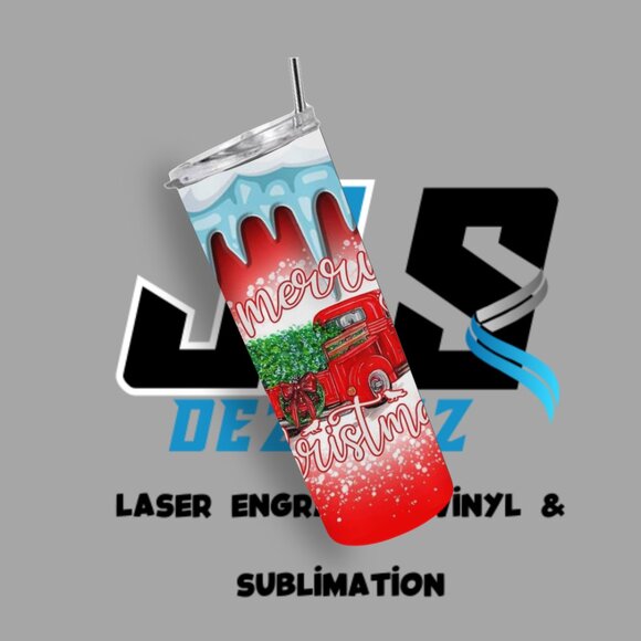 Red Truck 20 Ounce Tumbler - Picture 3 of 3